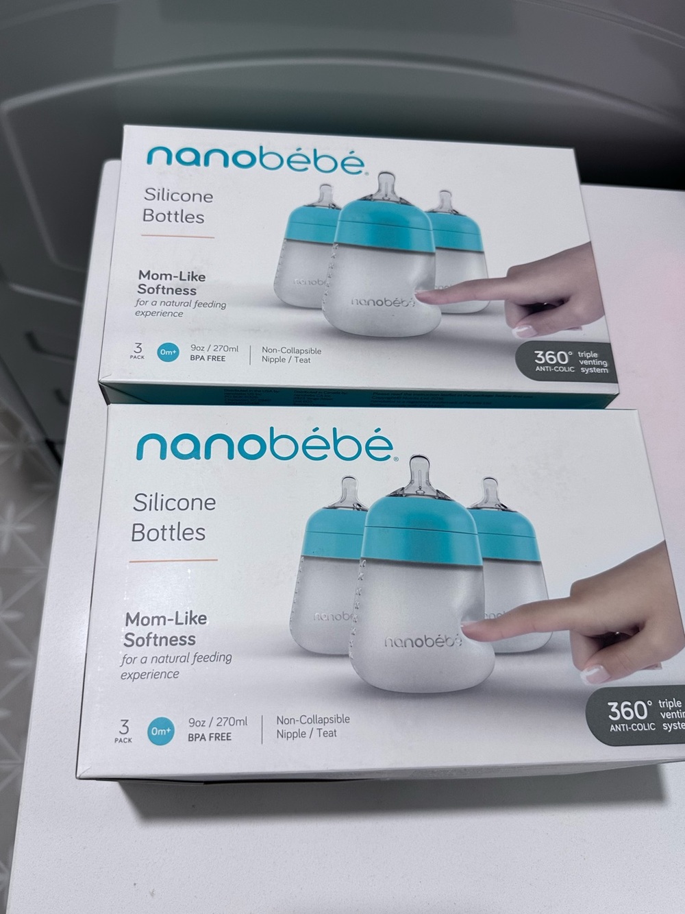 Nanobebe Silicone Baby Bottles Bundle